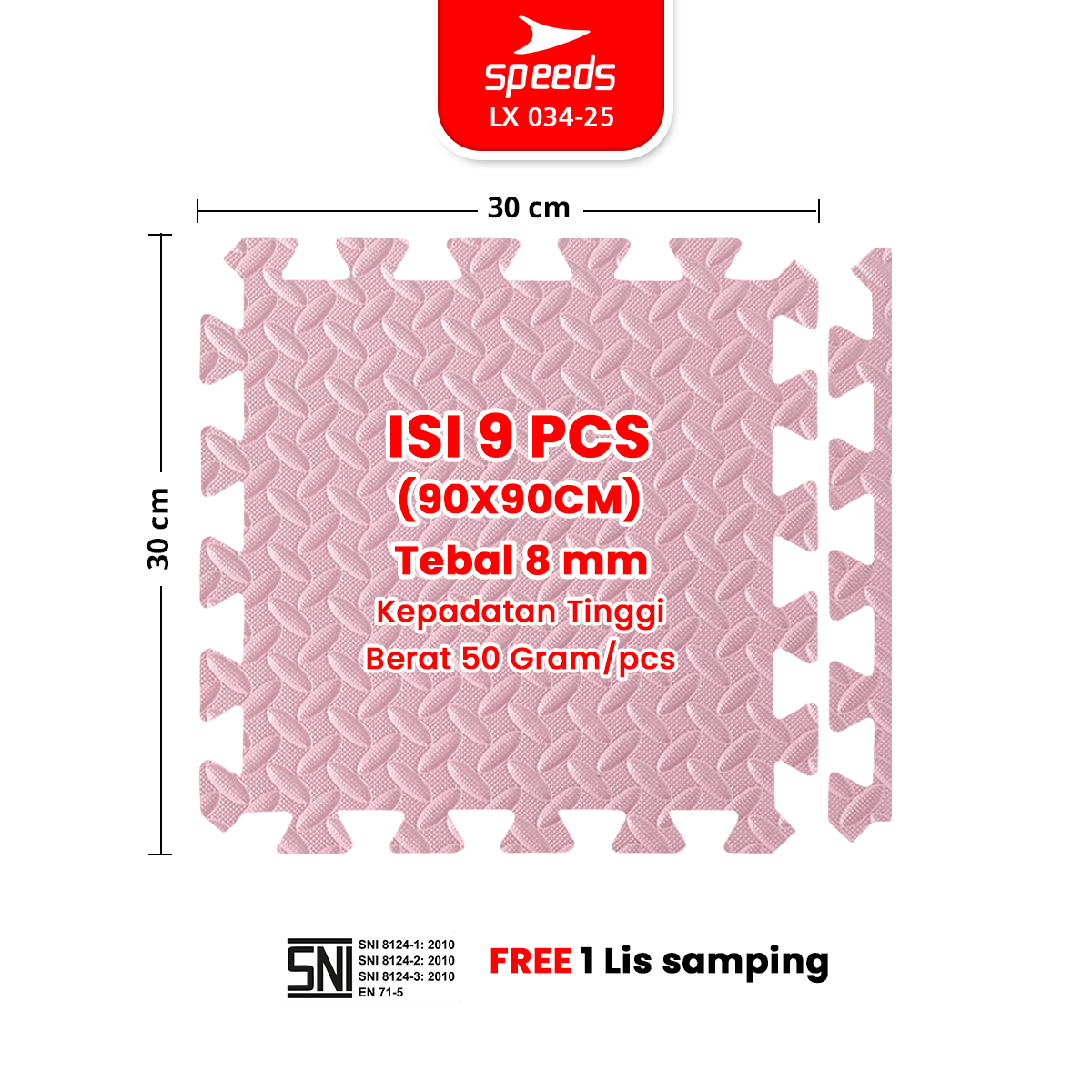 034-25-PINK-ISI-9pcs