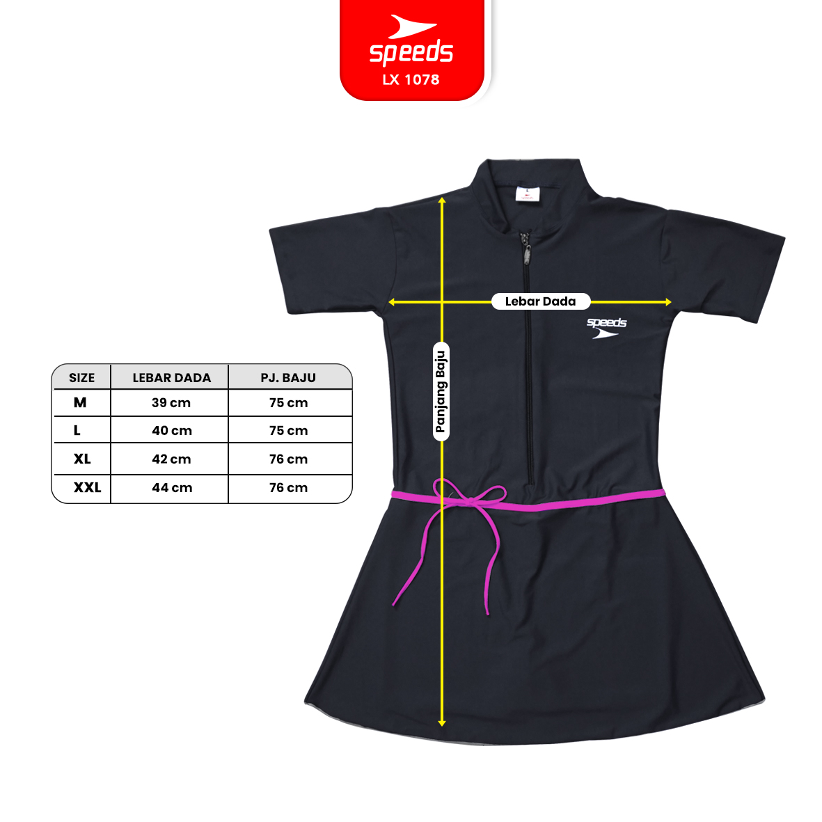 1078-HITAM-LIS-UNGU-XXL
