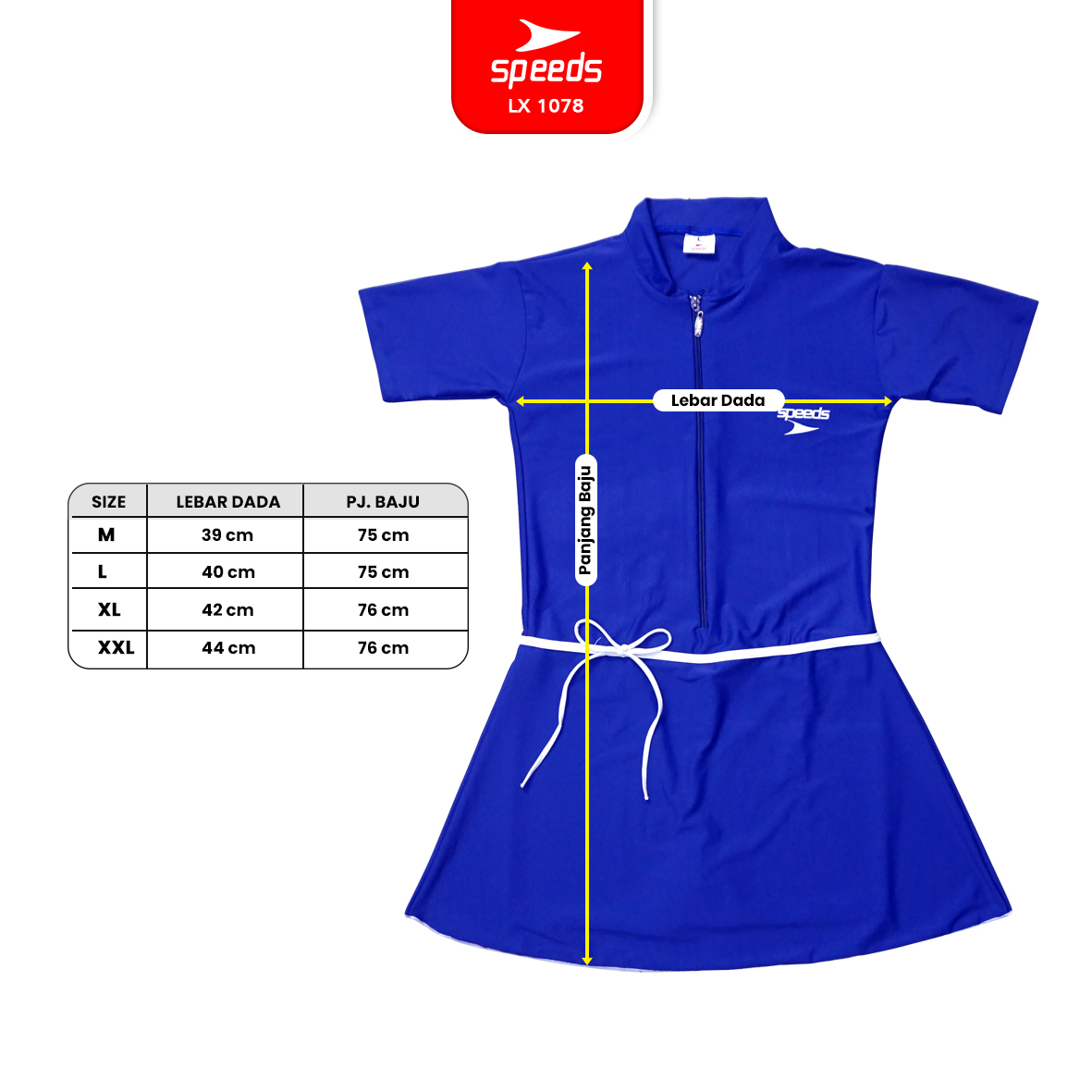 1078-BIRU-LIS-PUTIH-XL