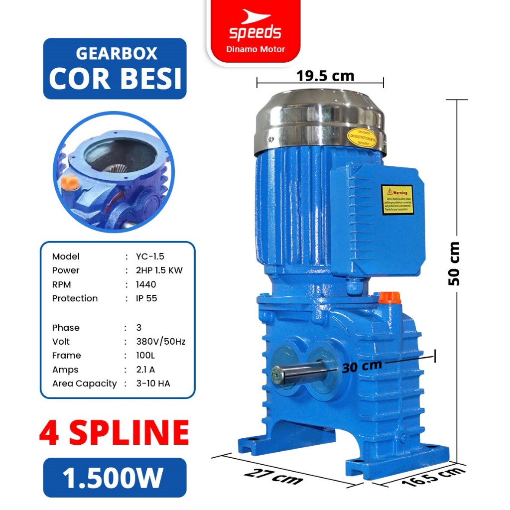 GEARBOX-COR-BESI-1500W-4-SPLINE