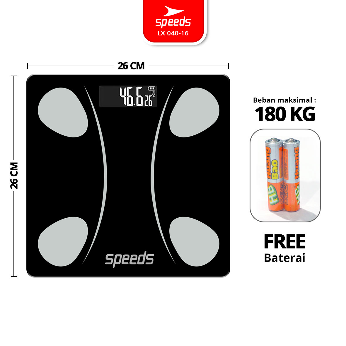 040-16-HITAM-BATERAI