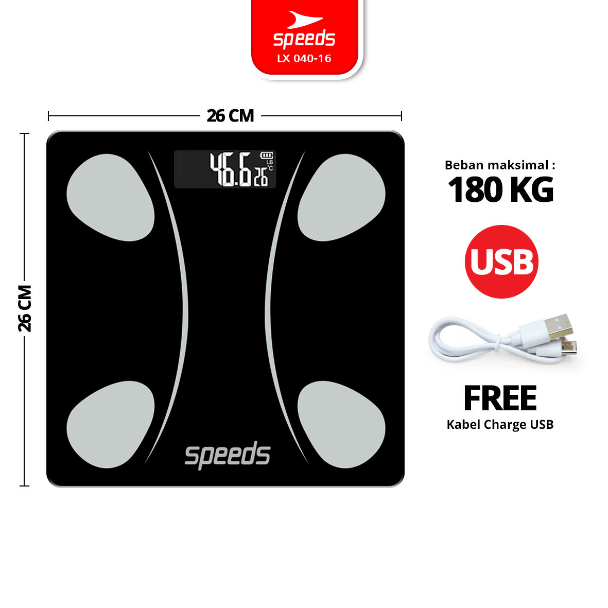 040-16-HITAM-USB